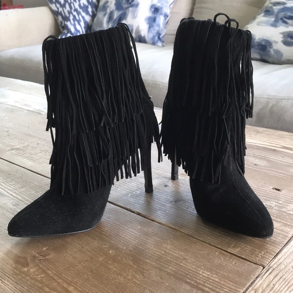 Zara BASIC fringe bootie - Picture 2 of 6